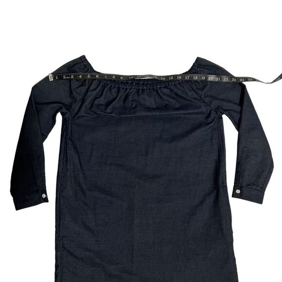 Rag & Bone Small Chambray Denim Off-The-Shoulder Small Mini Dress women’s Spring - Picture 11 of 14
